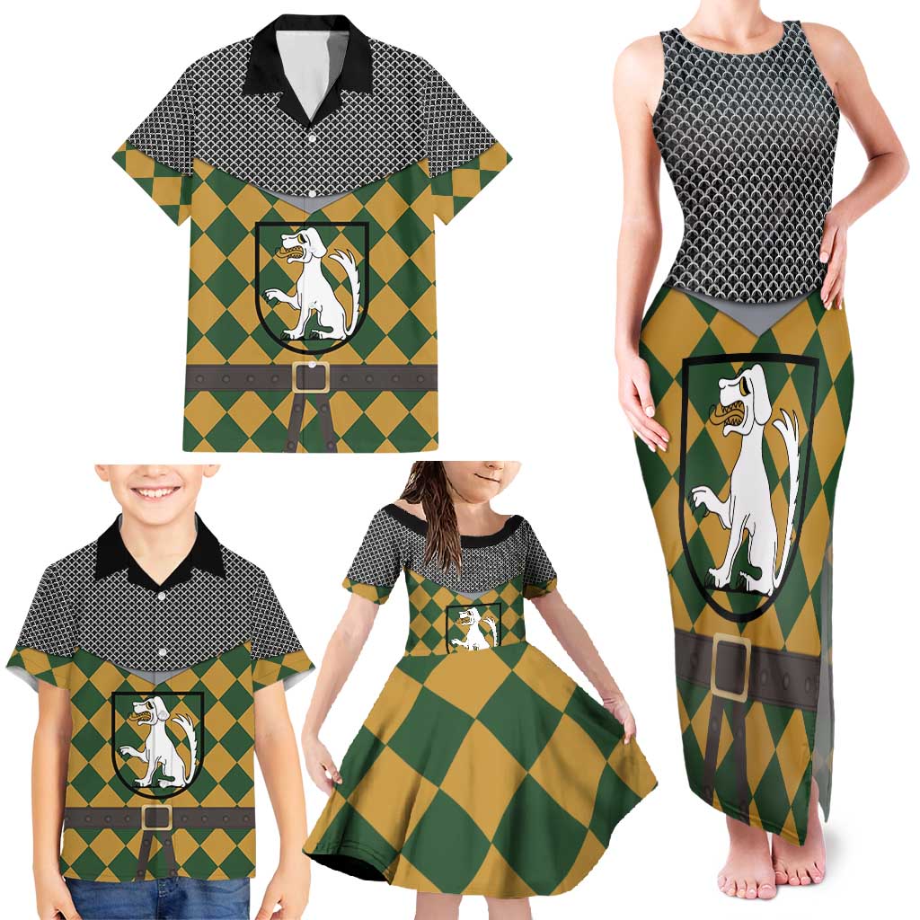 Knights Germany Costumes Family Matching Tank Maxi Dress and Hawaiian Shirt - Wonder Print Shop