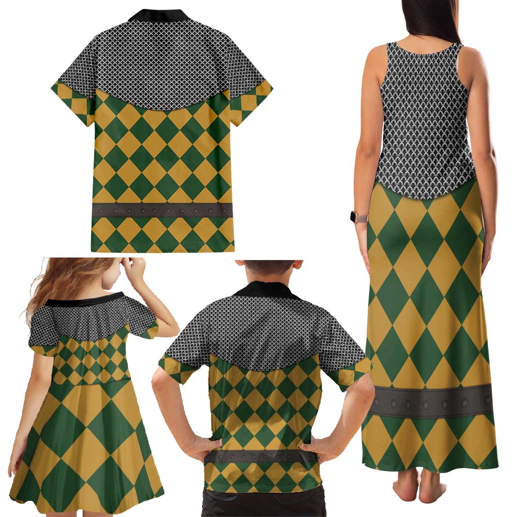 Knights Germany Costumes Family Matching Tank Maxi Dress and Hawaiian Shirt - Wonder Print Shop