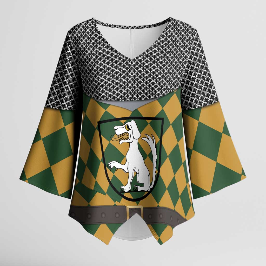 Knights Germany Costumes Kimono Sleeve Blouse - Wonder Print Shop