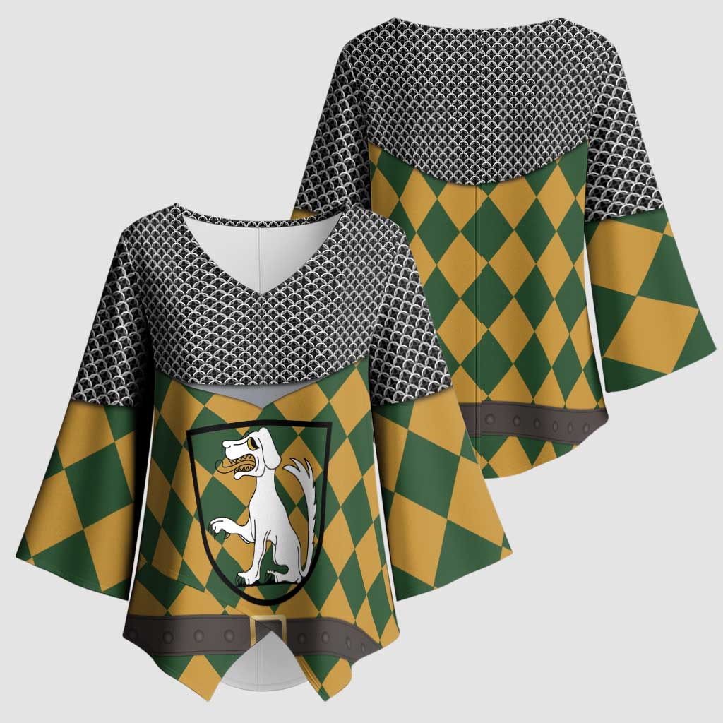 Knights Germany Costumes Kimono Sleeve Blouse - Wonder Print Shop