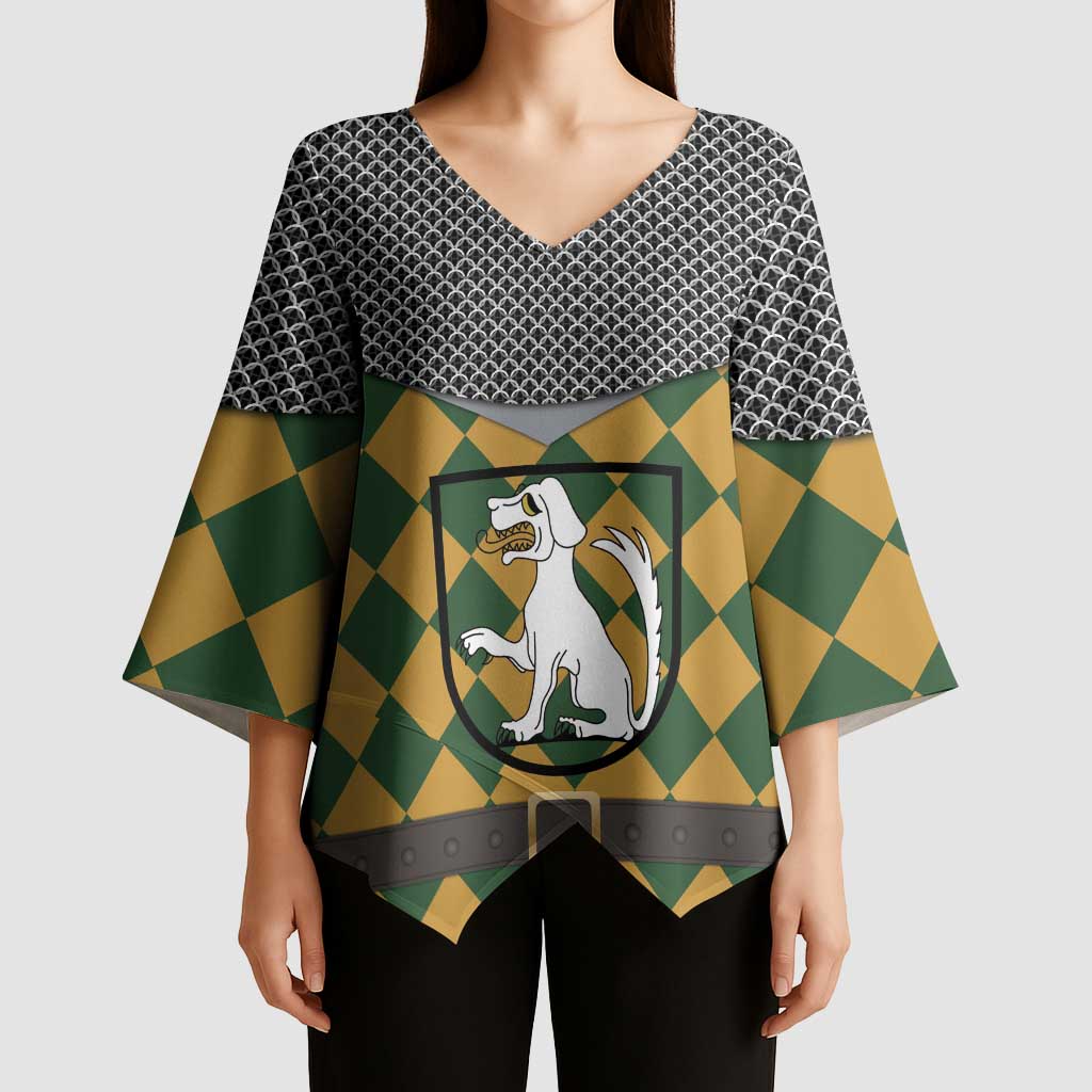 Knights Germany Costumes Kimono Sleeve Blouse - Wonder Print Shop