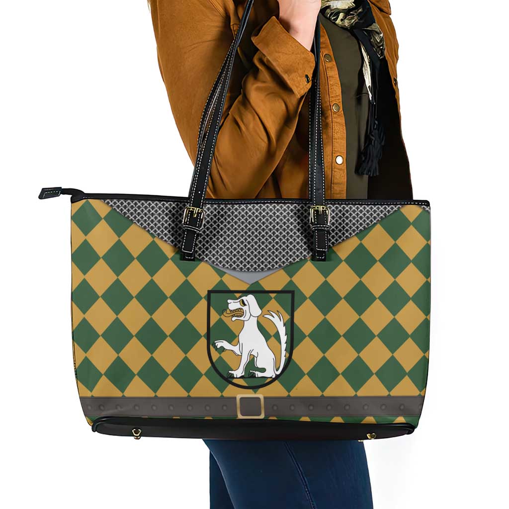 Knights Germany Costumes Leather Tote Bag - Wonder Print Shop