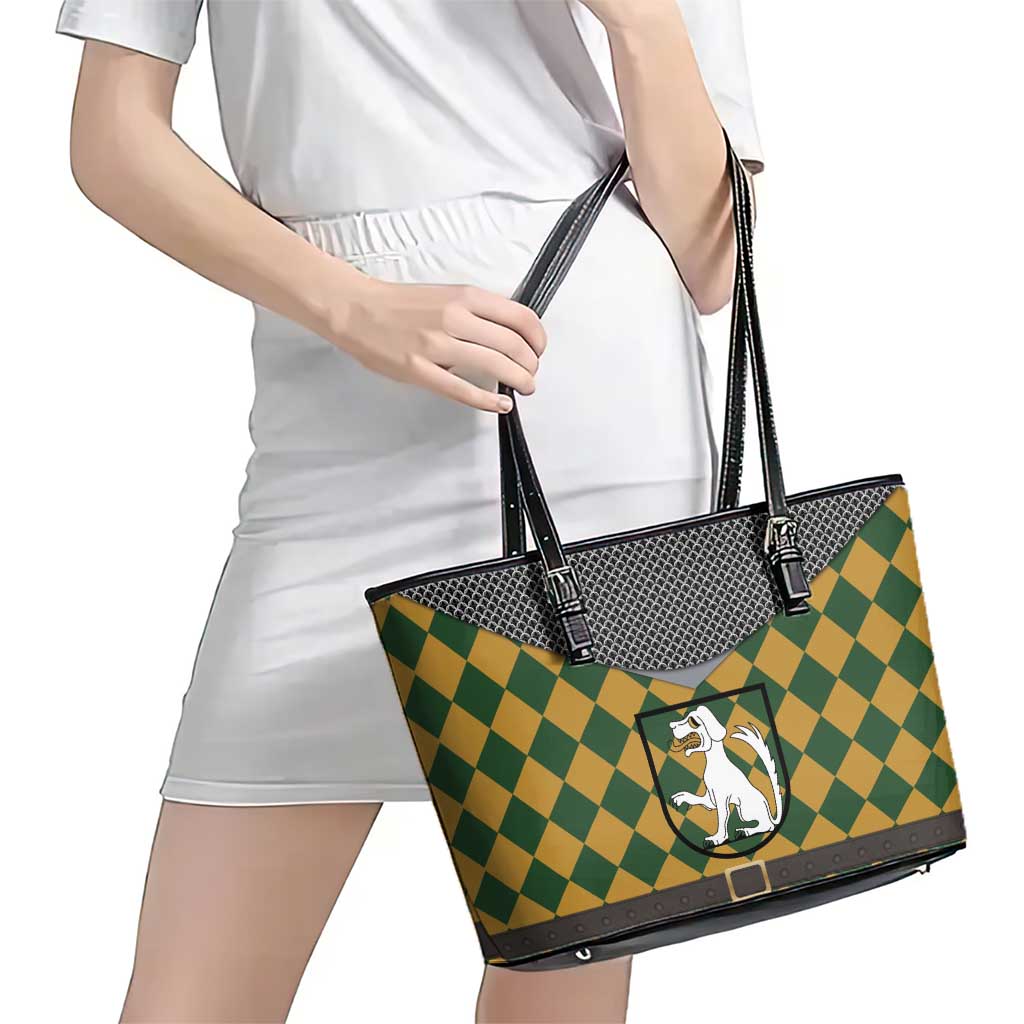 Knights Germany Costumes Leather Tote Bag - Wonder Print Shop