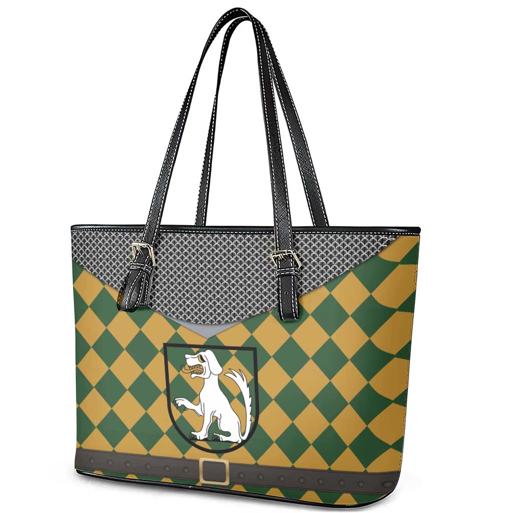 Knights Germany Costumes Leather Tote Bag - Wonder Print Shop