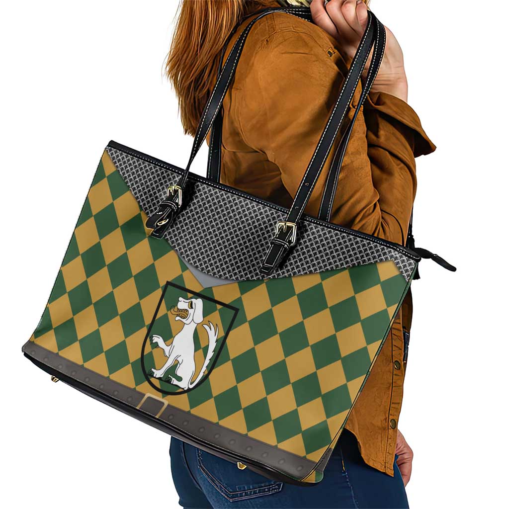 Knights Germany Costumes Leather Tote Bag - Wonder Print Shop