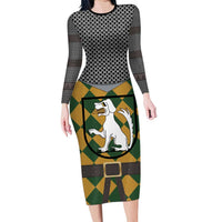 Knights Germany Costumes Long Sleeve Bodycon Dress - Wonder Print Shop