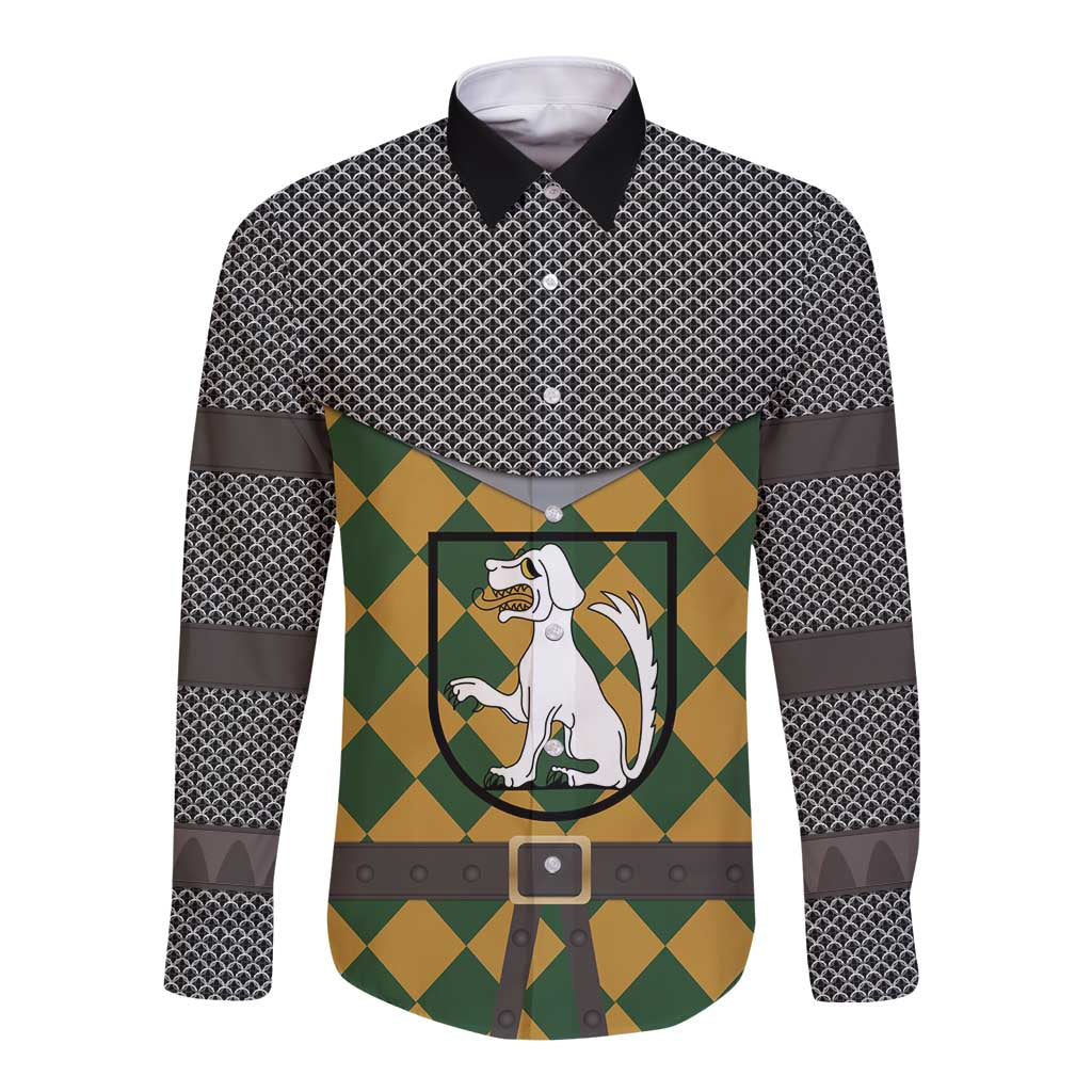 Knights Germany Costumes Long Sleeve Button Shirt - Wonder Print Shop