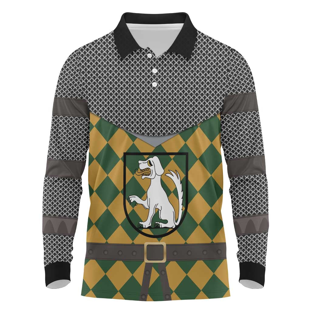 Knights Germany Costumes Long Sleeve Polo Shirt - Wonder Print Shop