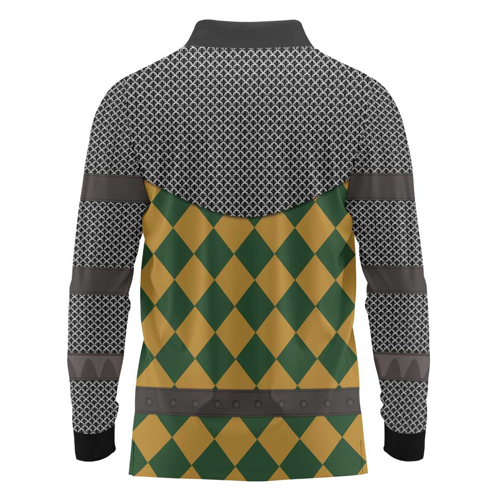 Knights Germany Costumes Long Sleeve Polo Shirt - Wonder Print Shop