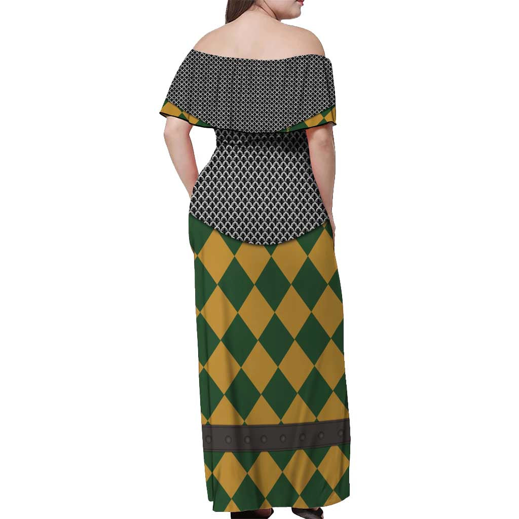 Knights Germany Costumes Off Shoulder Maxi Dress - Wonder Print Shop