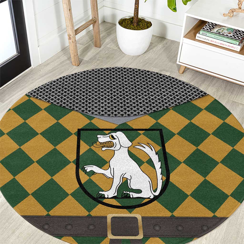 Knights Germany Costumes Round Carpet - Wonder Print Shop