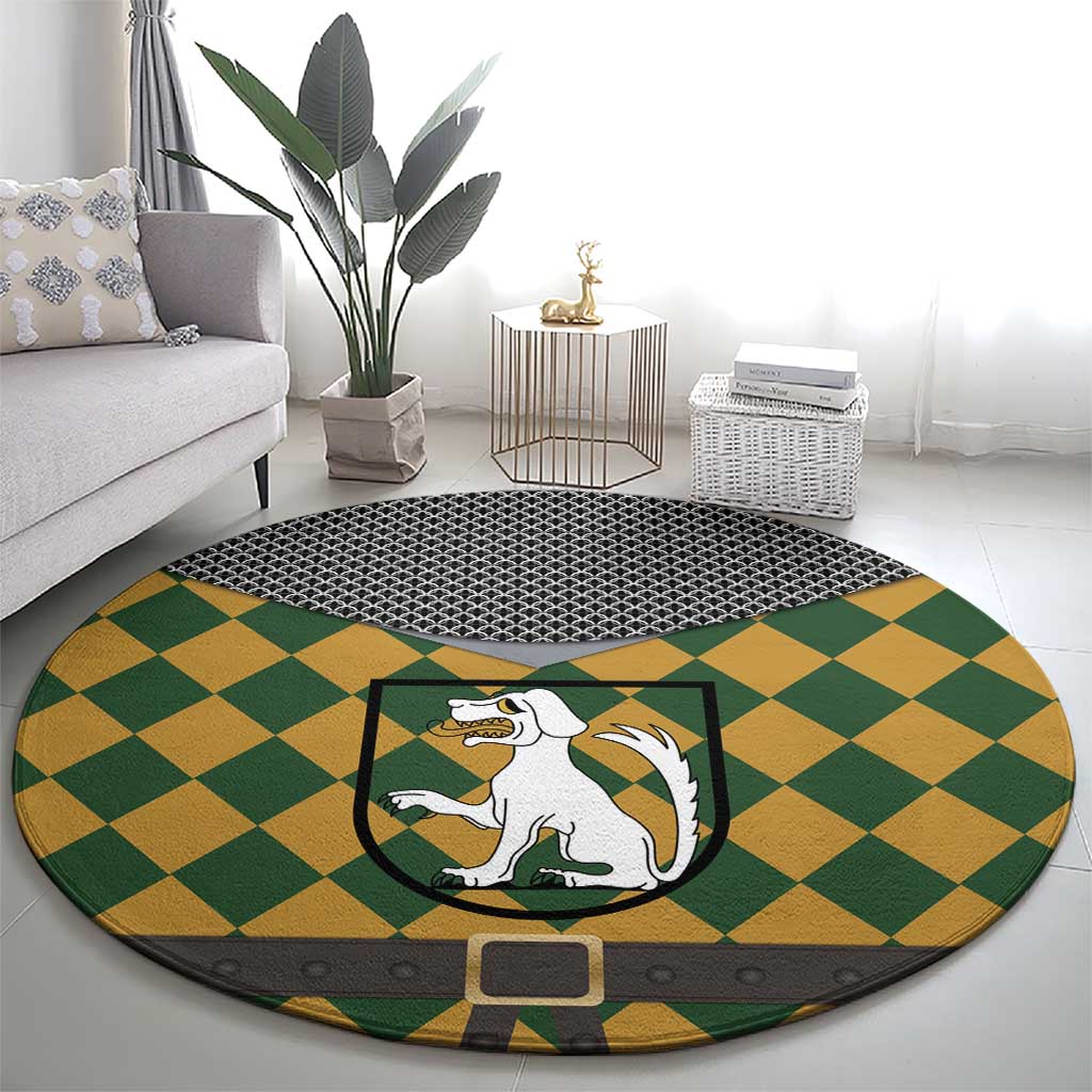 Knights Germany Costumes Round Carpet - Wonder Print Shop
