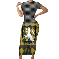 Knights Germany Costumes Short Sleeve Bodycon Dress - Wonder Print Shop