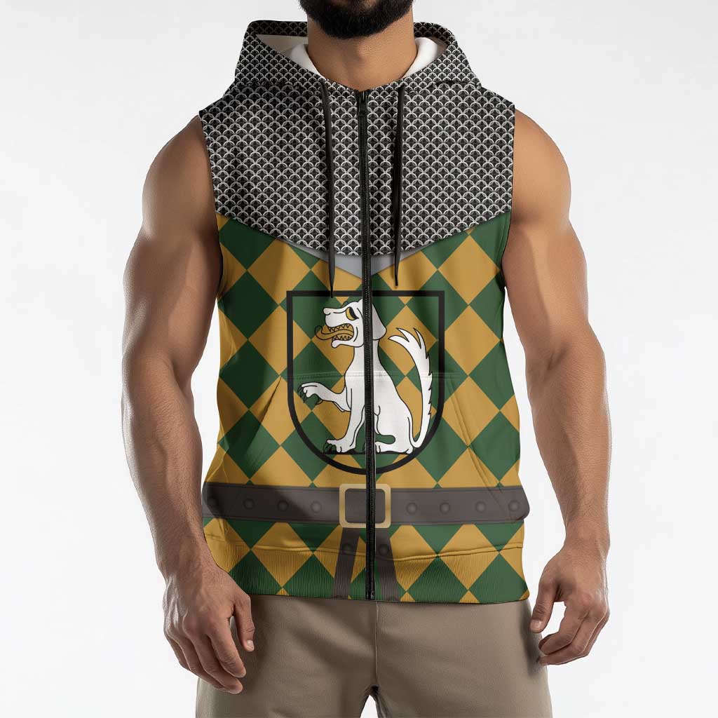 Knights Germany Costumes Sleeveless Zip Hoodie - Wonder Print Shop
