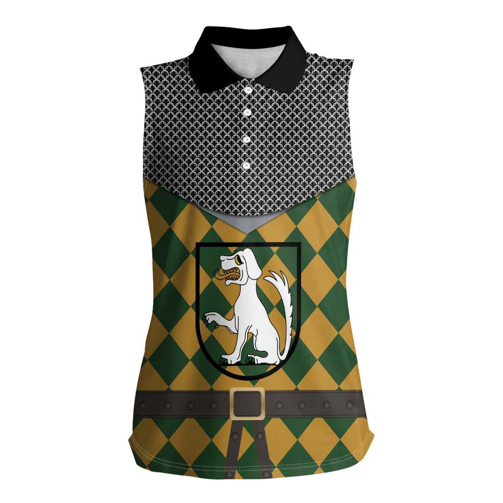 Knights Germany Costumes Women Sleeveless Polo Shirt - Wonder Print Shop