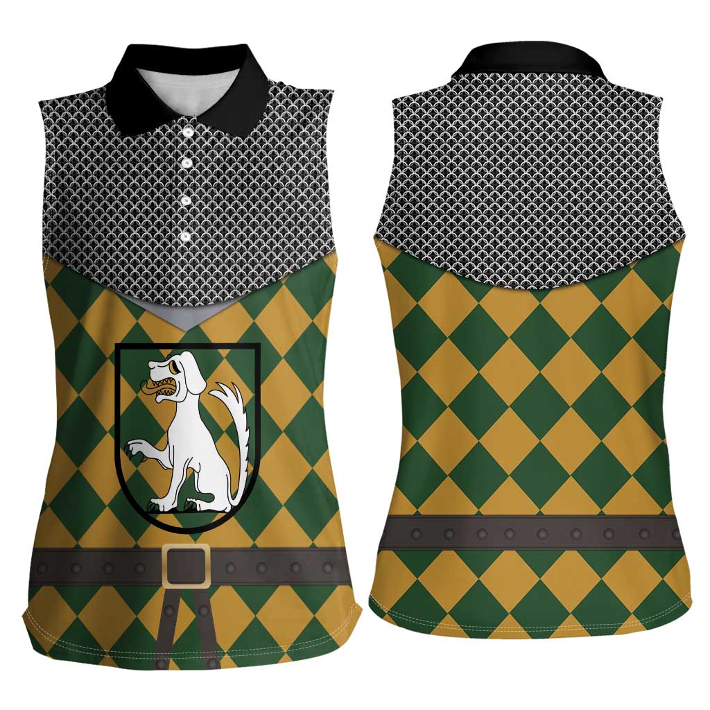 Knights Germany Costumes Women Sleeveless Polo Shirt - Wonder Print Shop