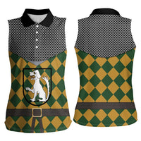 Knights Germany Costumes Women Sleeveless Polo Shirt - Wonder Print Shop