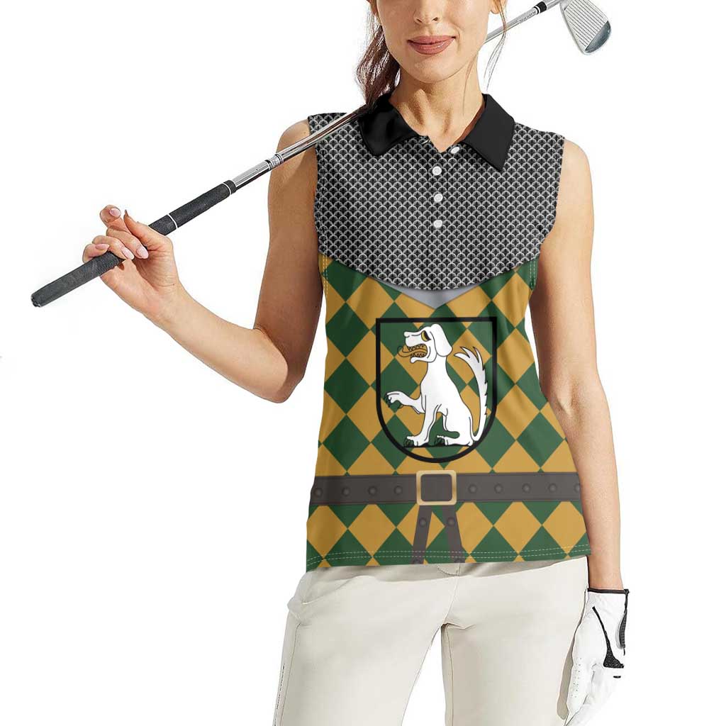 Knights Germany Costumes Women Sleeveless Polo Shirt - Wonder Print Shop