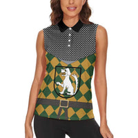Knights Germany Costumes Women Sleeveless Polo Shirt - Wonder Print Shop