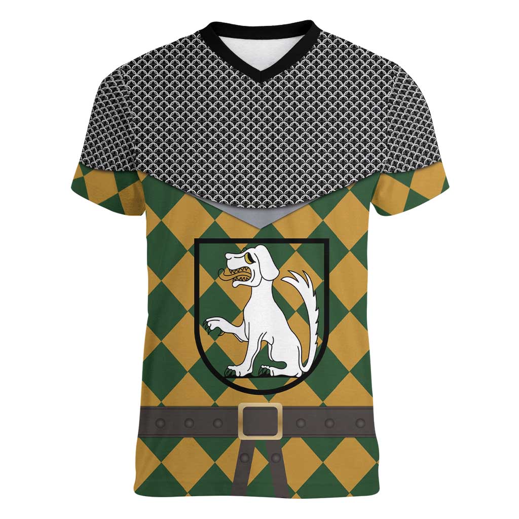 Knights Germany Costumes Women V-Neck T-Shirt - Wonder Print Shop