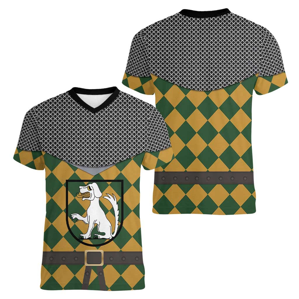 Knights Germany Costumes Women V-Neck T-Shirt - Wonder Print Shop