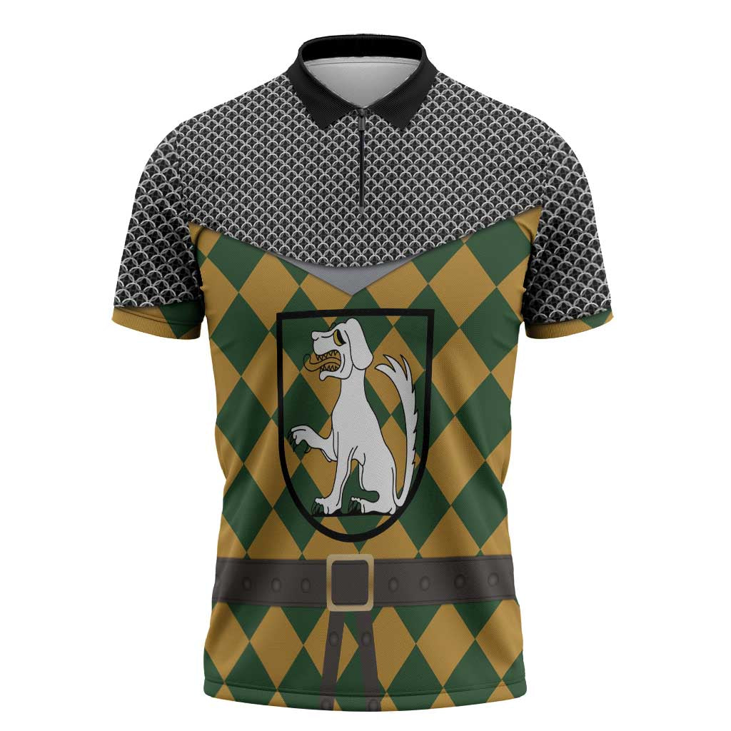 Knights Germany Costumes Zipper Polo Shirt - Wonder Print Shop
