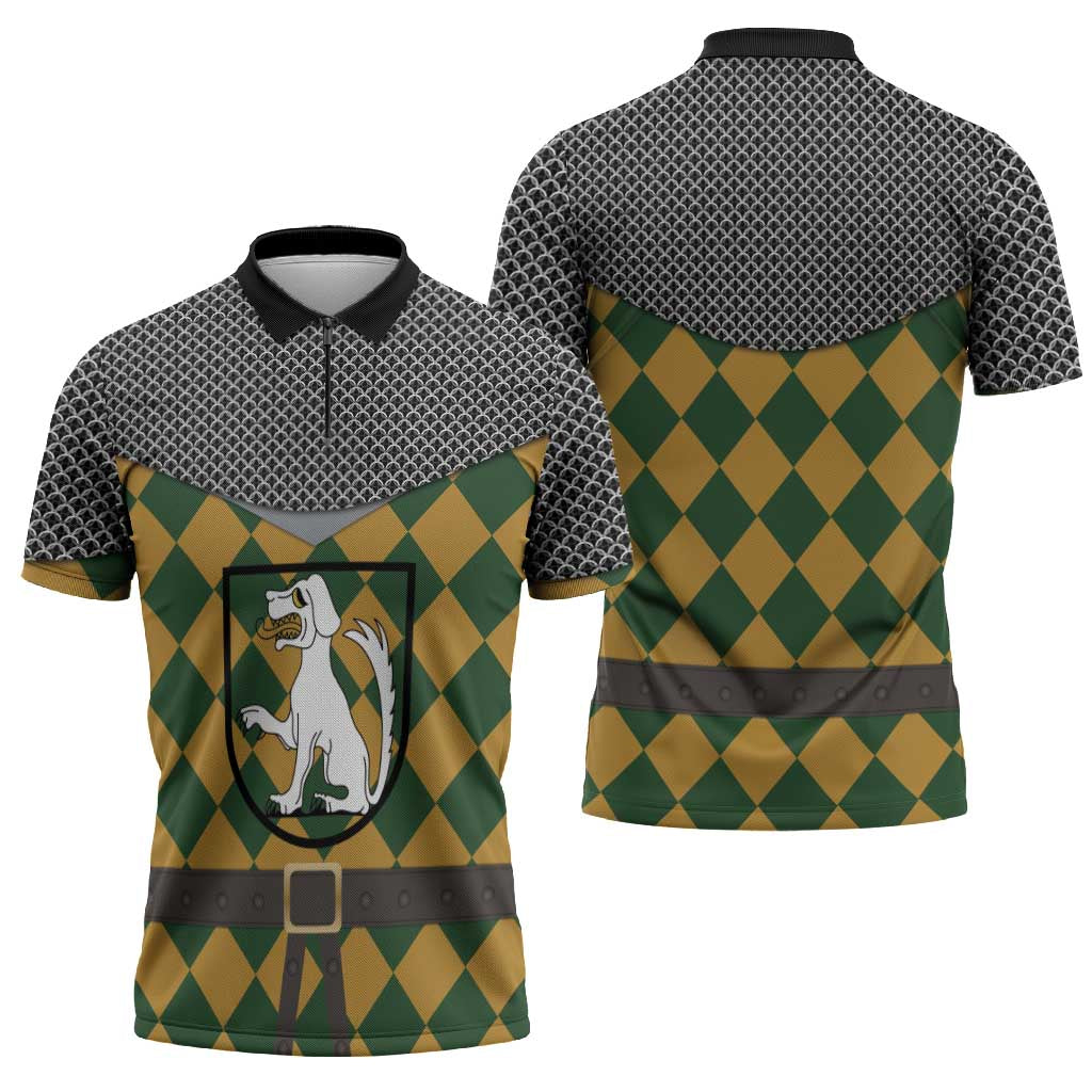 Knights Germany Costumes Zipper Polo Shirt - Wonder Print Shop