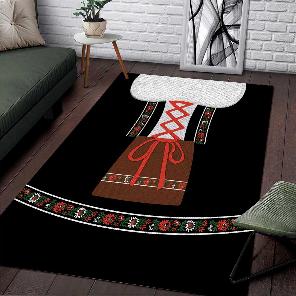 Oktoberfest Dirndl Costume Area Rug German Beer Festival - Wonder Print Shop