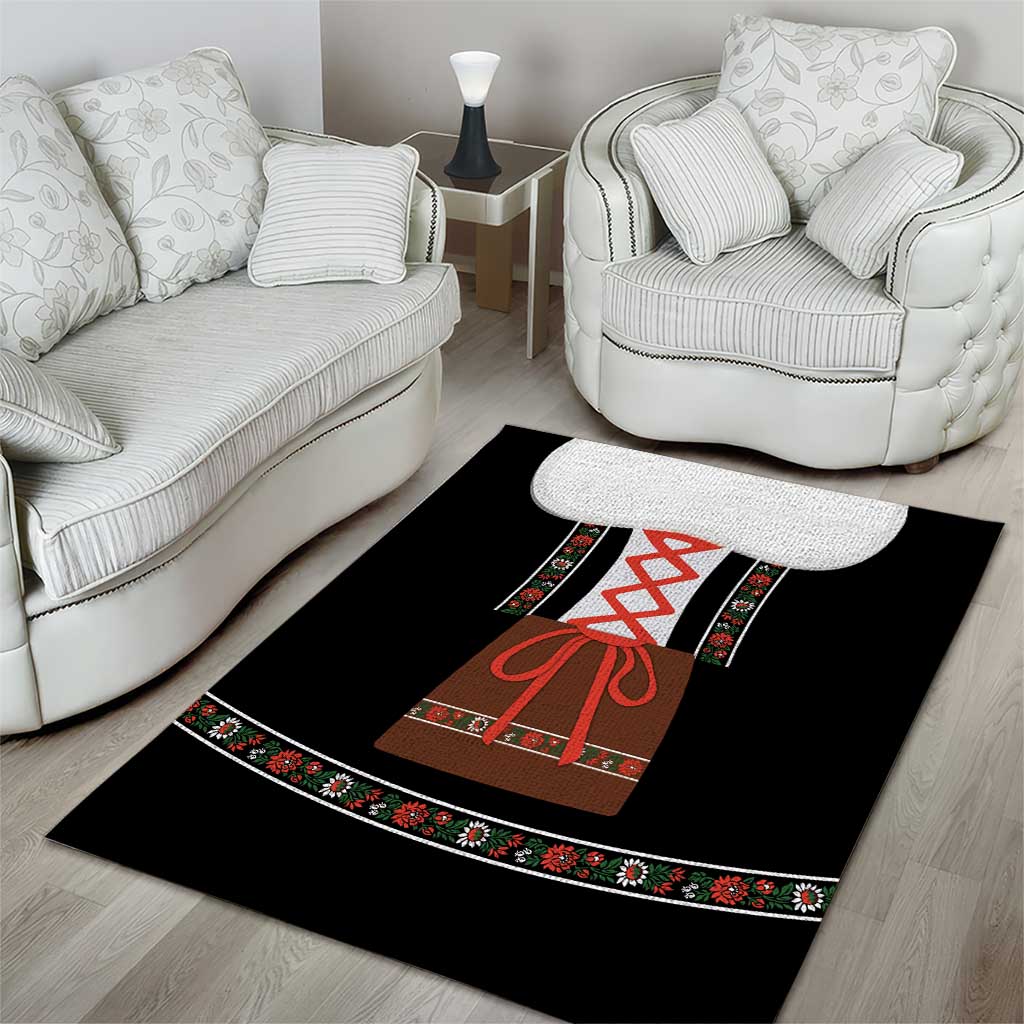 Oktoberfest Dirndl Costume Area Rug German Beer Festival - Wonder Print Shop