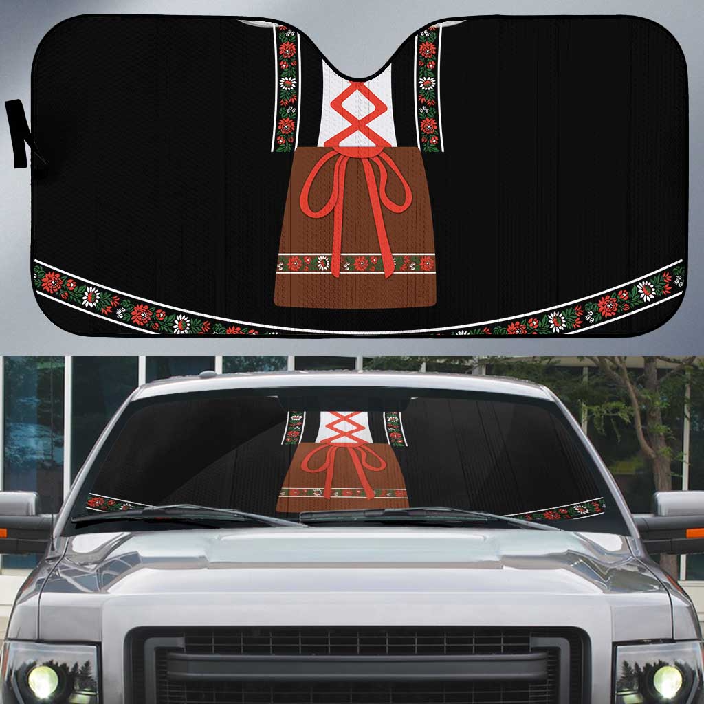 Oktoberfest Dirndl Costume Auto Sun Shade German Beer Festival - Wonder Print Shop