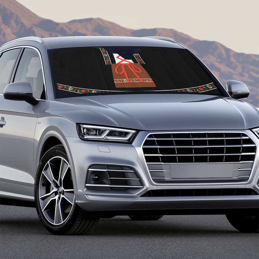 Oktoberfest Dirndl Costume Auto Sun Shade German Beer Festival - Wonder Print Shop