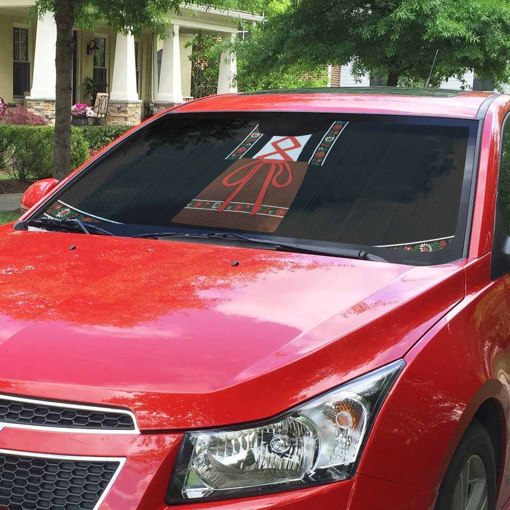 Oktoberfest Dirndl Costume Auto Sun Shade German Beer Festival - Wonder Print Shop