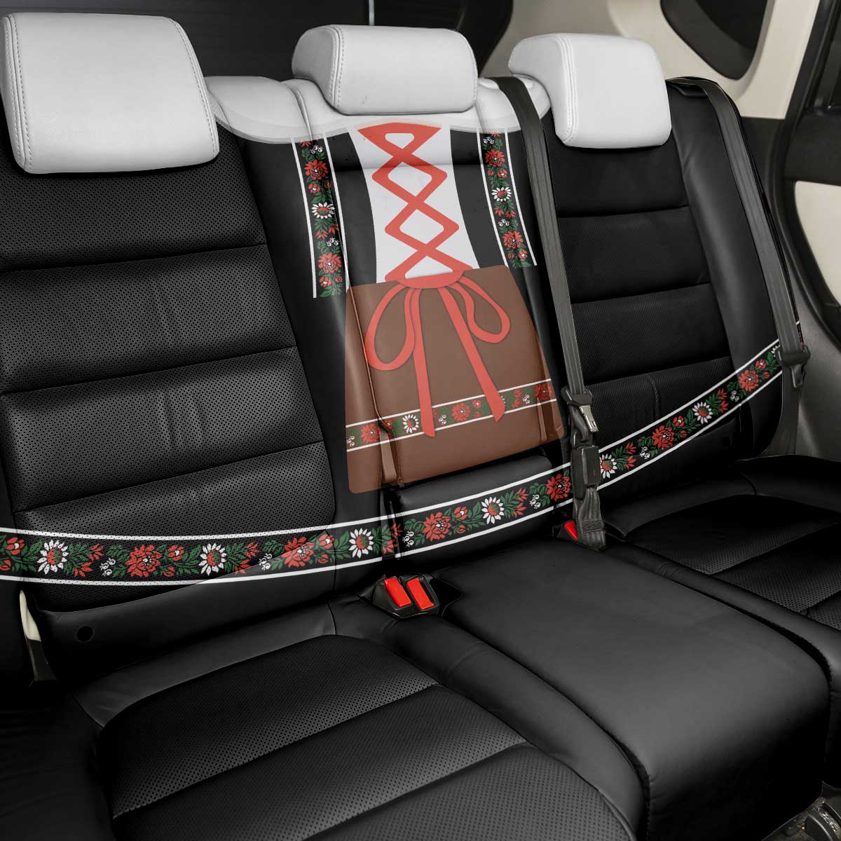 Oktoberfest Dirndl Costume Back Car Seat Cover German Beer Festival - Wonder Print Shop