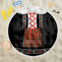 Oktoberfest Dirndl Costume Beach Blanket German Beer Festival - Wonder Print Shop