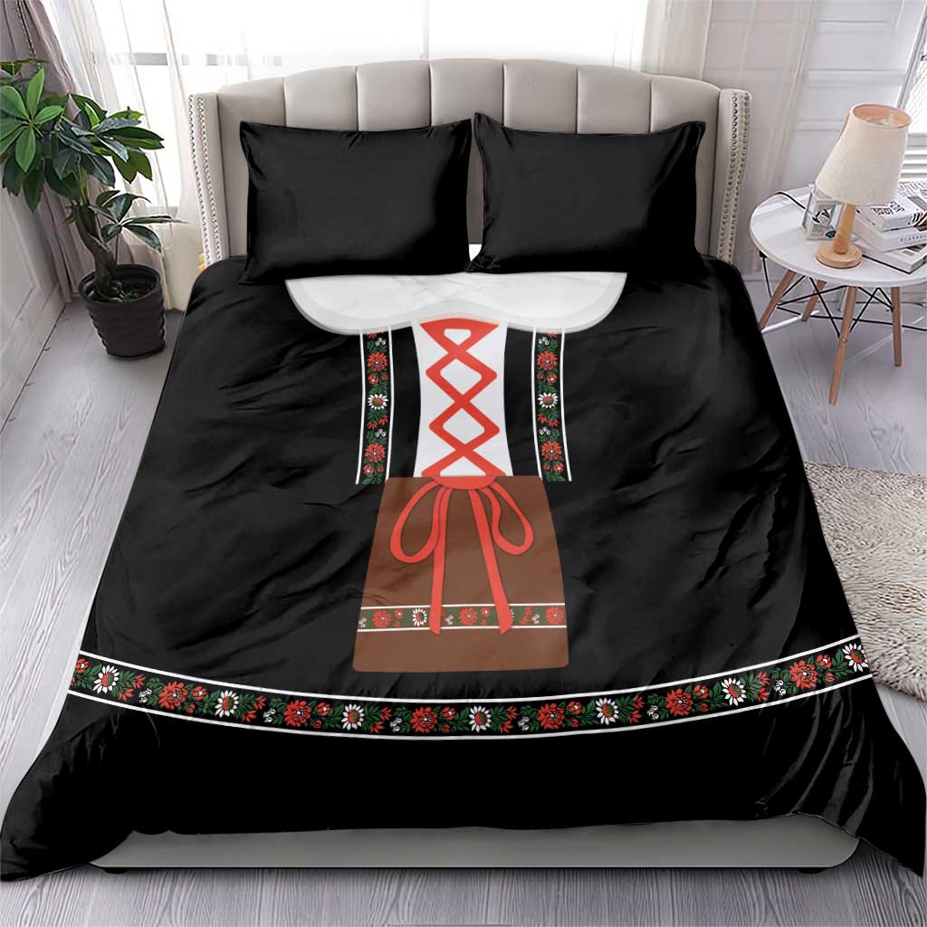 Oktoberfest Dirndl Costume Bedding Set German Beer Festival - Wonder Print Shop