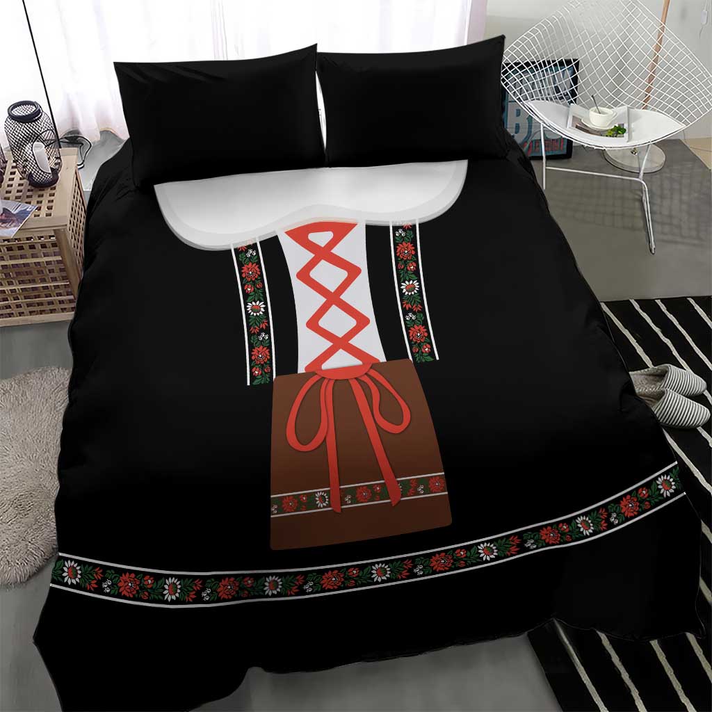 Oktoberfest Dirndl Costume Bedding Set German Beer Festival - Wonder Print Shop