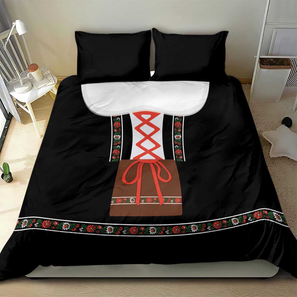 Oktoberfest Dirndl Costume Bedding Set German Beer Festival - Wonder Print Shop