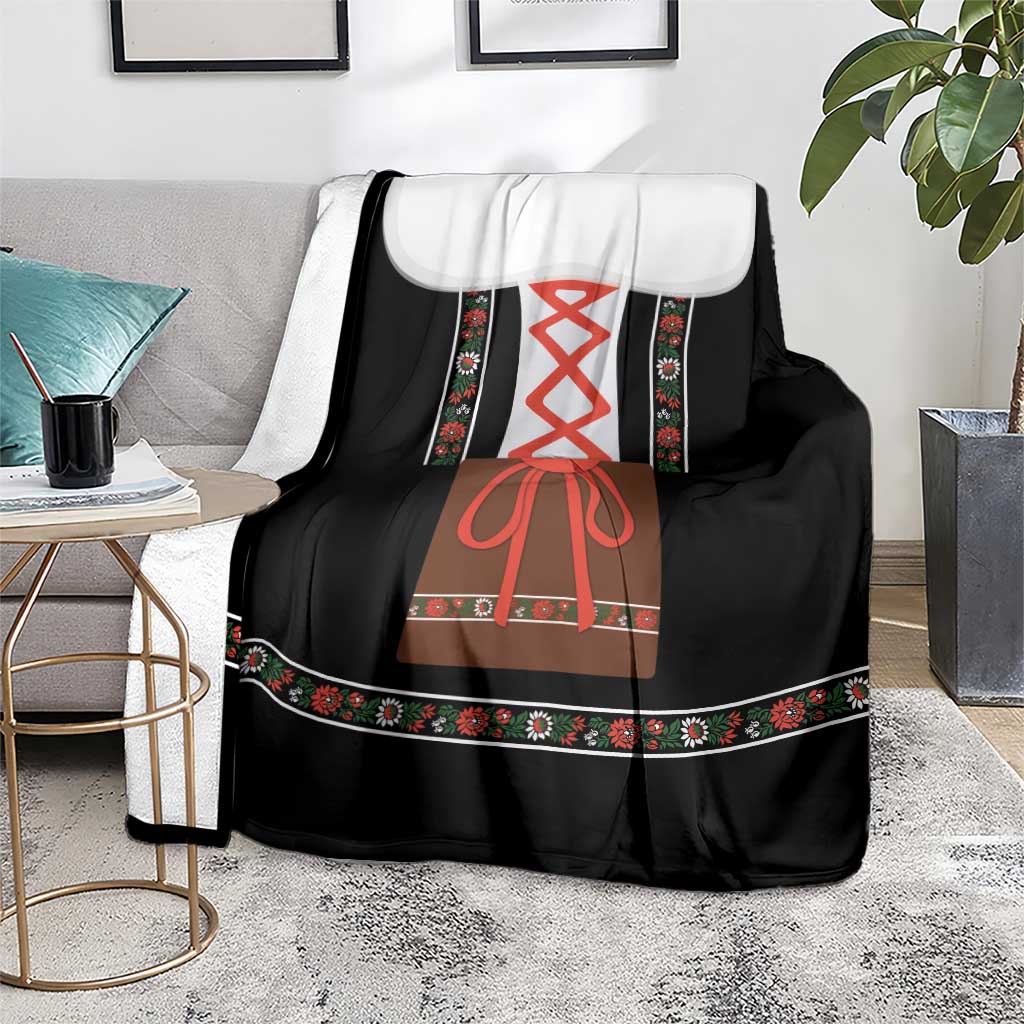 Oktoberfest Dirndl Costume Blanket German Beer Festival - Wonder Print Shop
