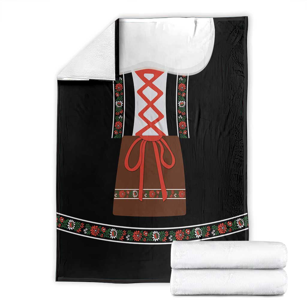 Oktoberfest Dirndl Costume Blanket German Beer Festival - Wonder Print Shop