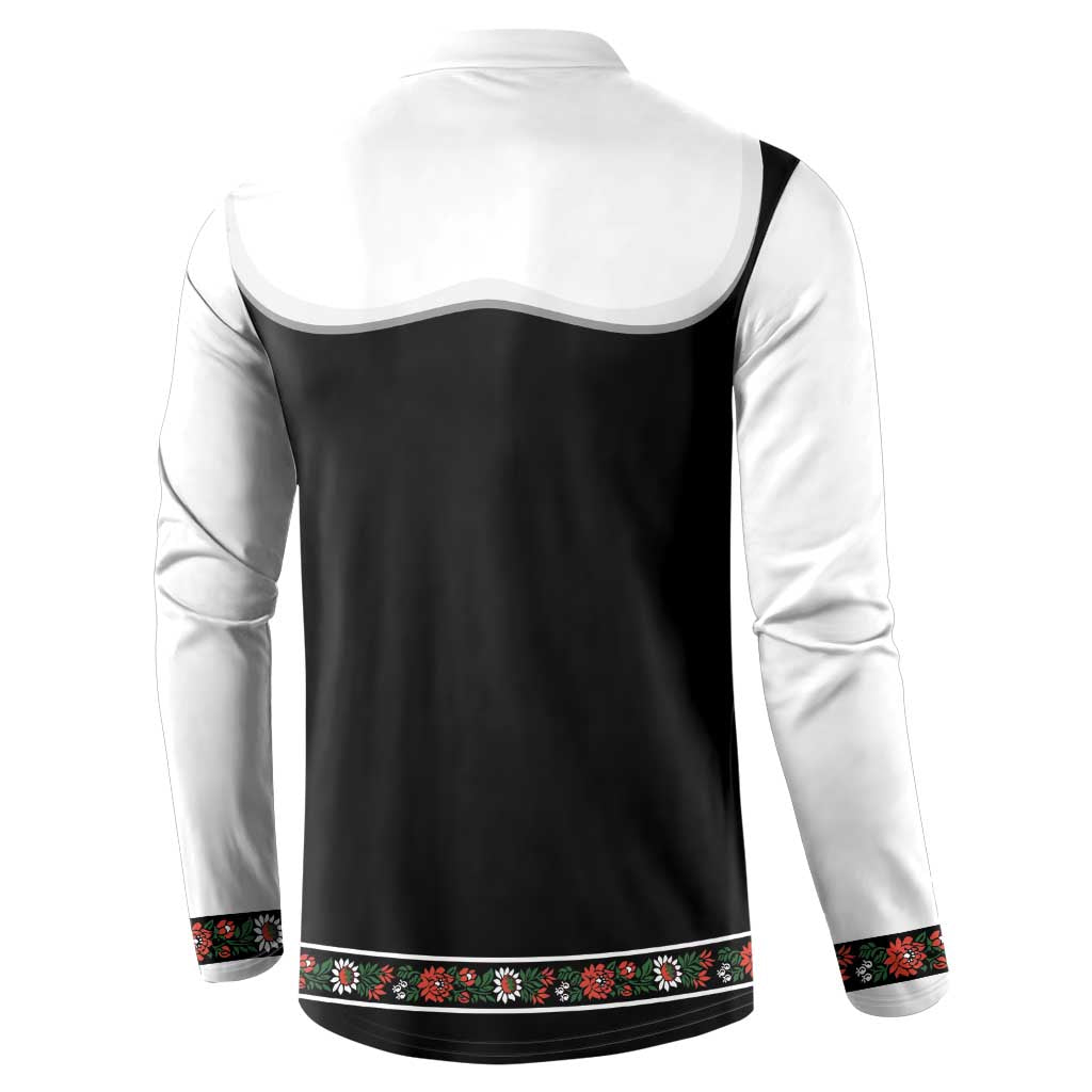 Oktoberfest Dirndl Costume Button Sweatshirt German Beer Festival - Wonder Print Shop