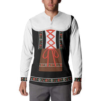 Oktoberfest Dirndl Costume Button Sweatshirt German Beer Festival - Wonder Print Shop