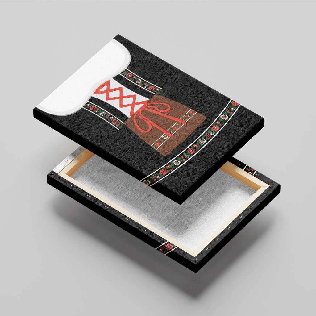 Oktoberfest Dirndl Costume Canvas Wall Art German Beer Festival - Wonder Print Shop