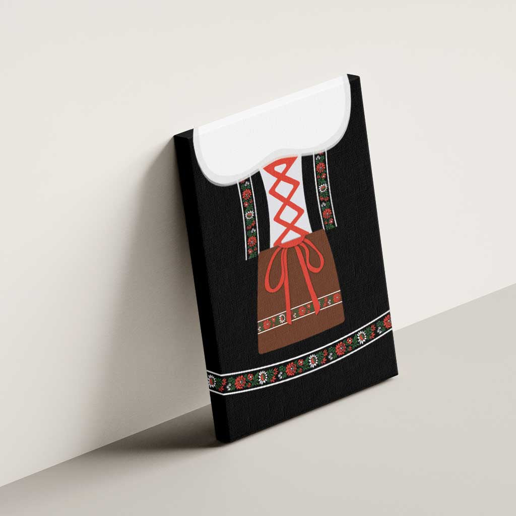 Oktoberfest Dirndl Costume Canvas Wall Art German Beer Festival - Wonder Print Shop