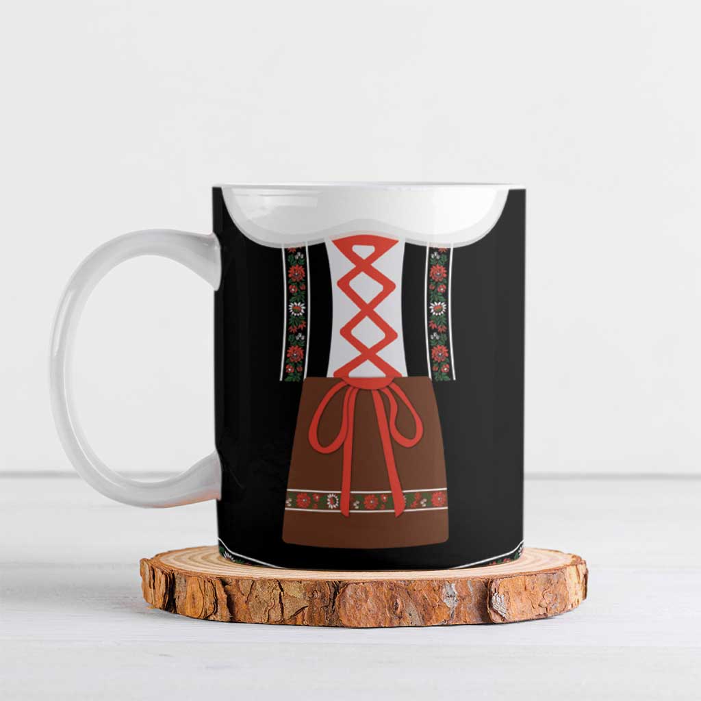 Oktoberfest Dirndl Costume Ceramic Mug German Beer Festival - Wonder Print Shop