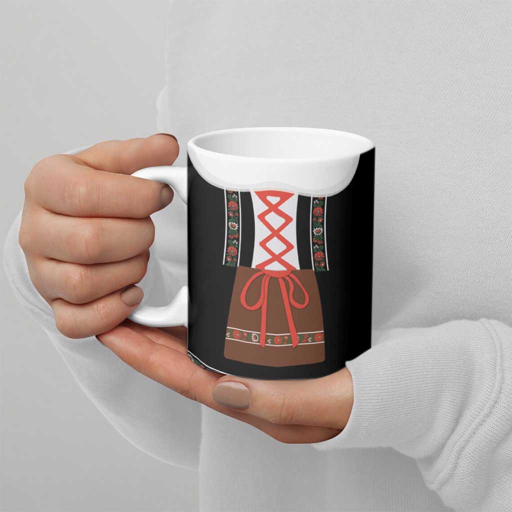 Oktoberfest Dirndl Costume Ceramic Mug German Beer Festival - Wonder Print Shop