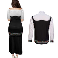 Oktoberfest Dirndl Costume Couples Matching Puletasi and Long Sleeve Button Shirt German Beer Festival - Wonder Print Shop