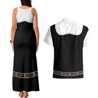 Oktoberfest Dirndl Costume Couples Matching Tank Maxi Dress and Hawaiian Shirt German Beer Festival - Wonder Print Shop