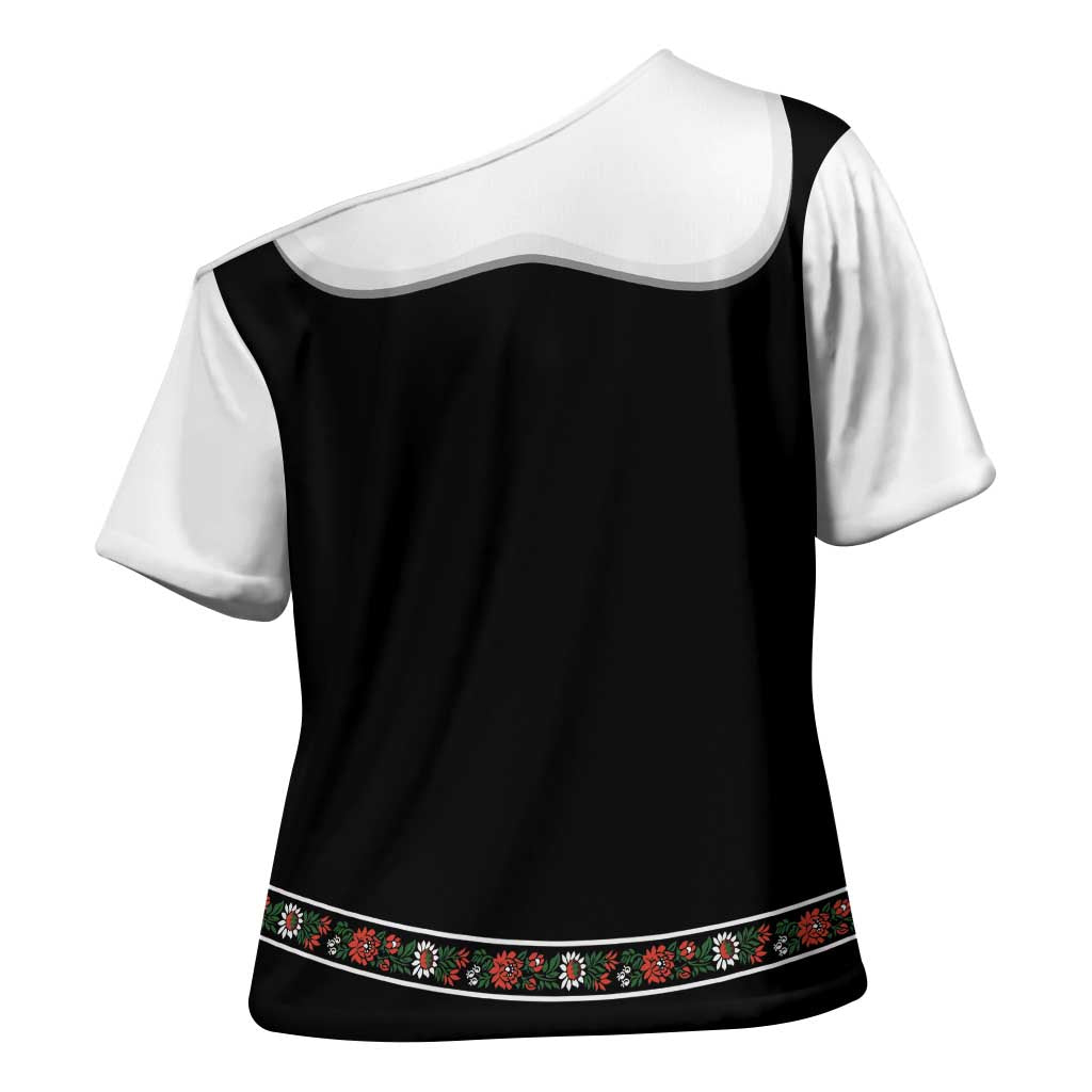 Oktoberfest Dirndl Costume Cross Shoulder Shirt German Beer Festival - Wonder Print Shop