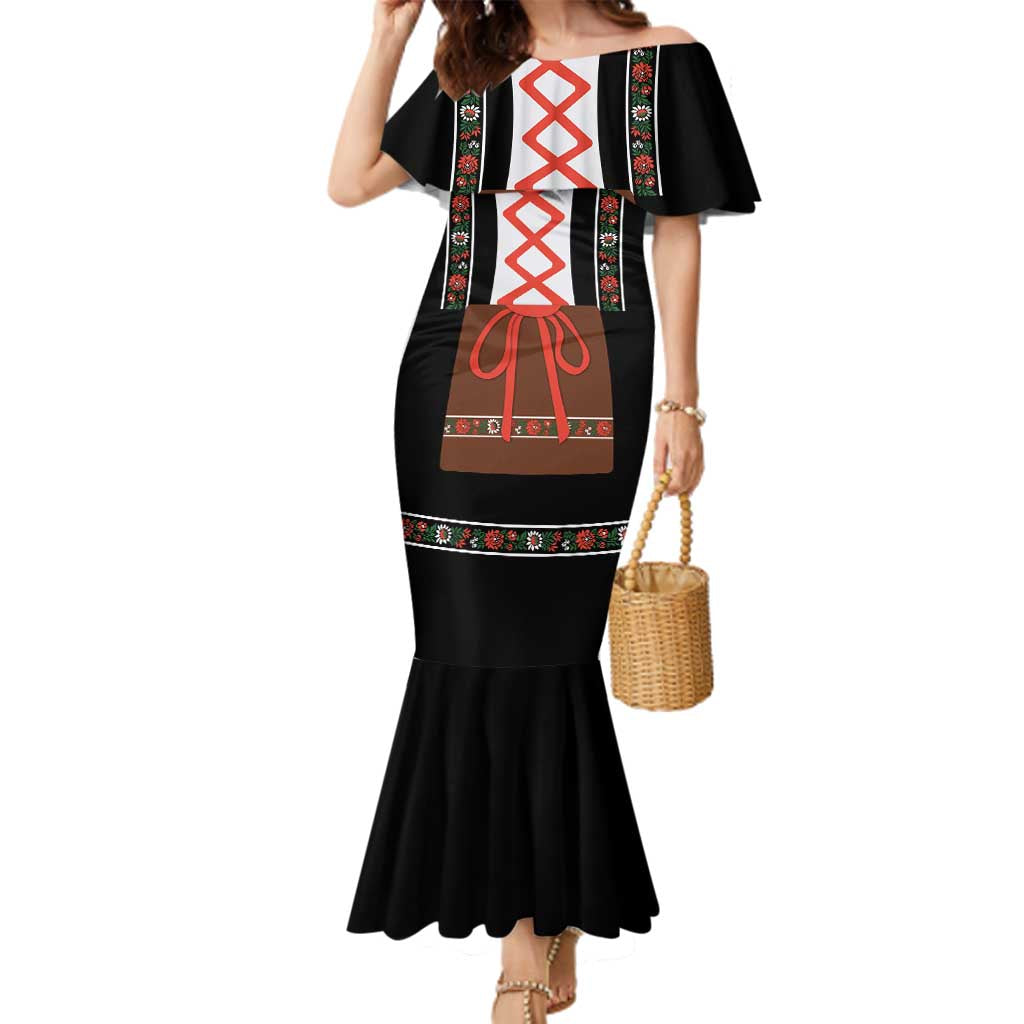 Oktoberfest Dirndl Costume Family Matching Mermaid Dress and Hawaiian Shirt German Beer Festival - Wonder Print Shop