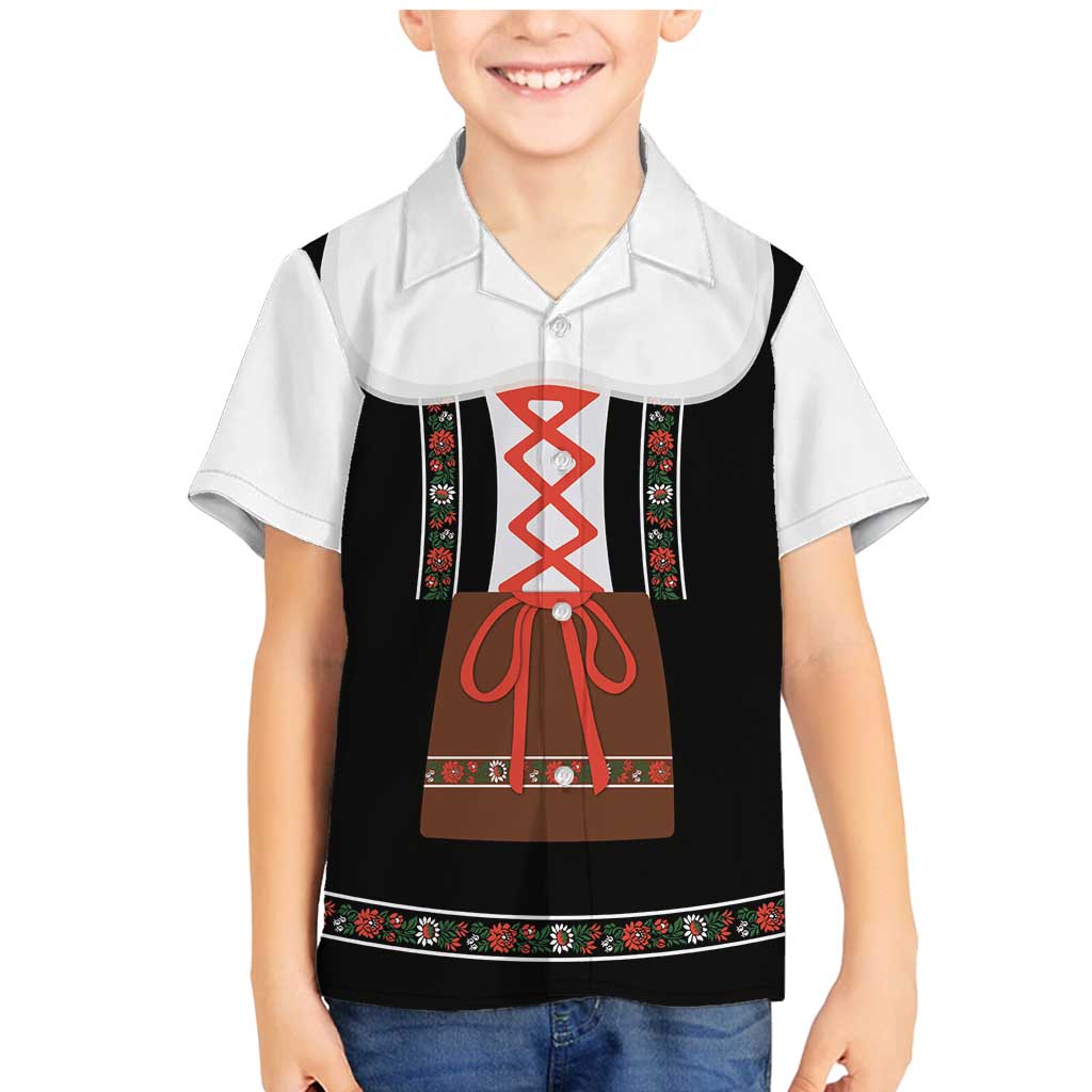 Oktoberfest Dirndl Costume Family Matching Mermaid Dress and Hawaiian Shirt German Beer Festival - Wonder Print Shop